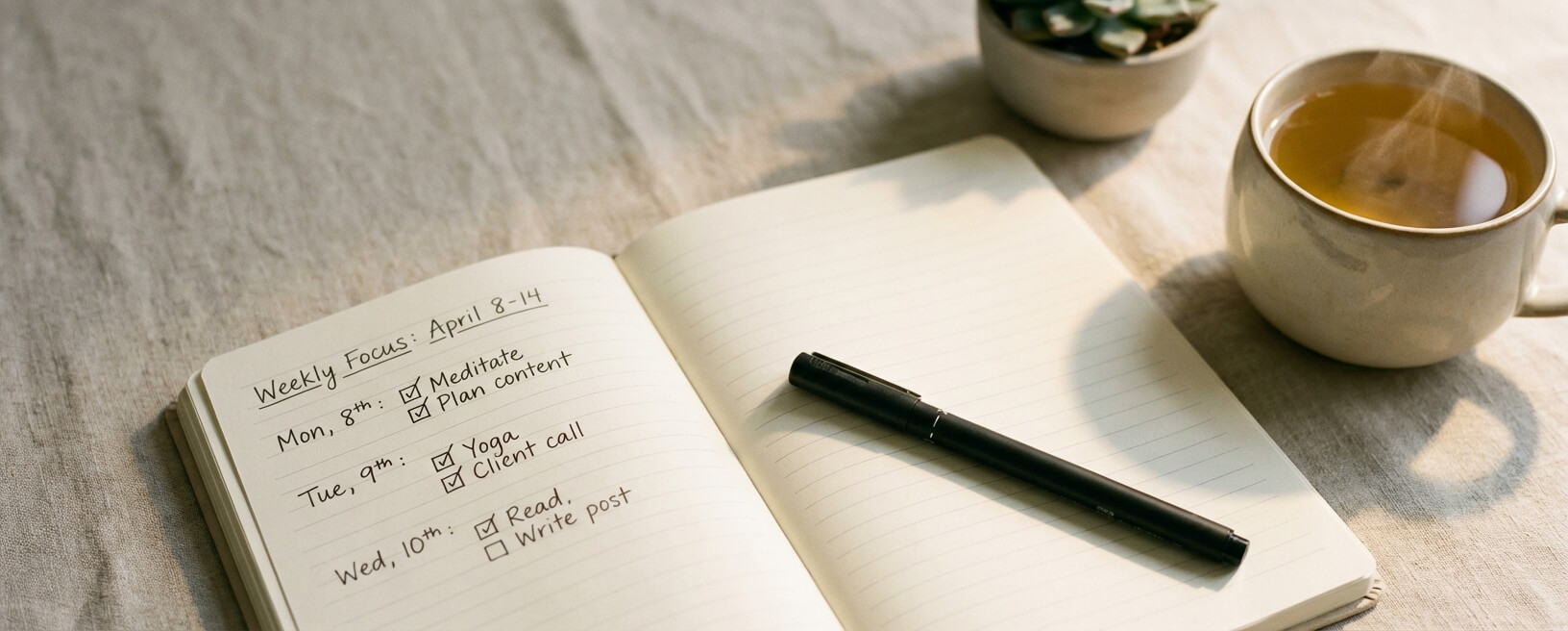 Microdosing journal and schedule