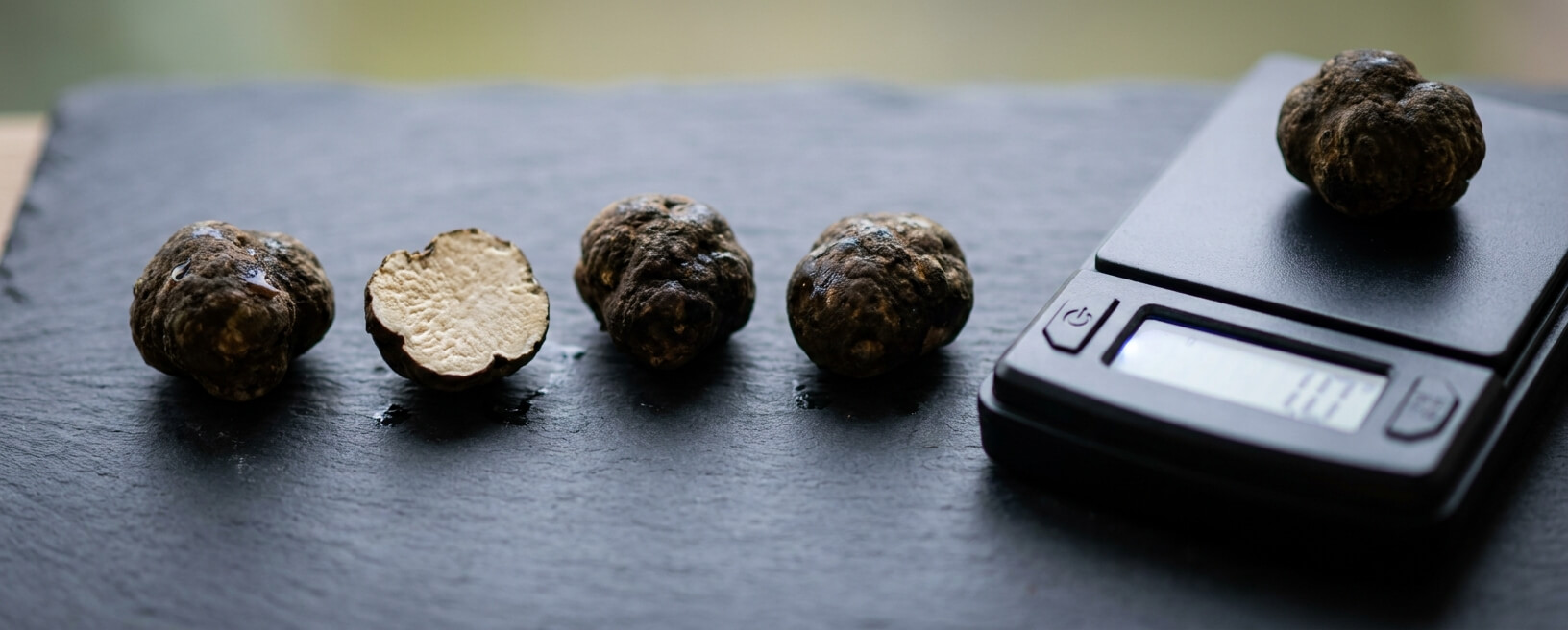 Microdosing truffles close-up