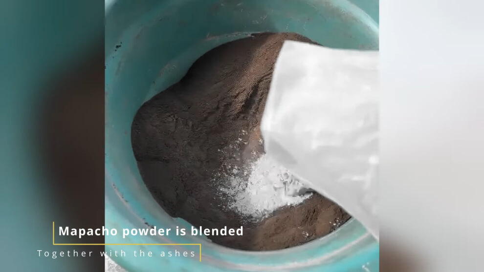 Plant ashes for rap&eacute; blends