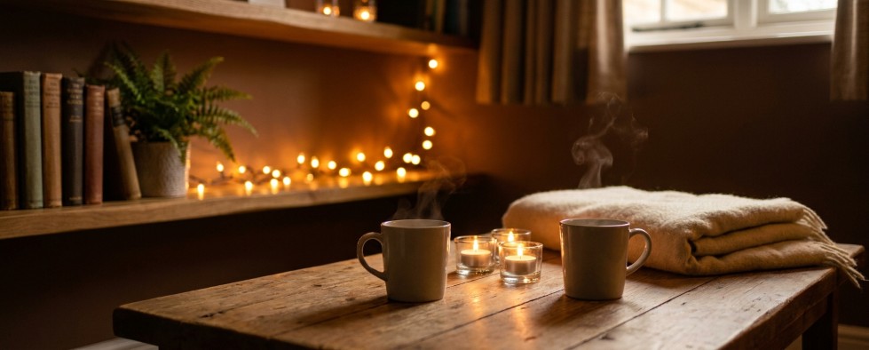 Calm, warm space to ease an intense trip